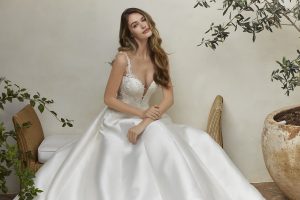 Brudekjolen Moira 4133 i Ball Gown snit fra Mori Lee - Image 3