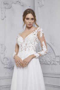 Brudekjolen Coraline 5921 i A-Line snit fra Mori Lee - Image 3