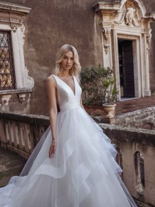 Brudekjolen Robin i Ball Gown snit fra Modeca - Billede 3