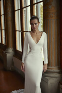 Brudekjolen Derin i Fit & Flare snit fra Modeca - Image 3