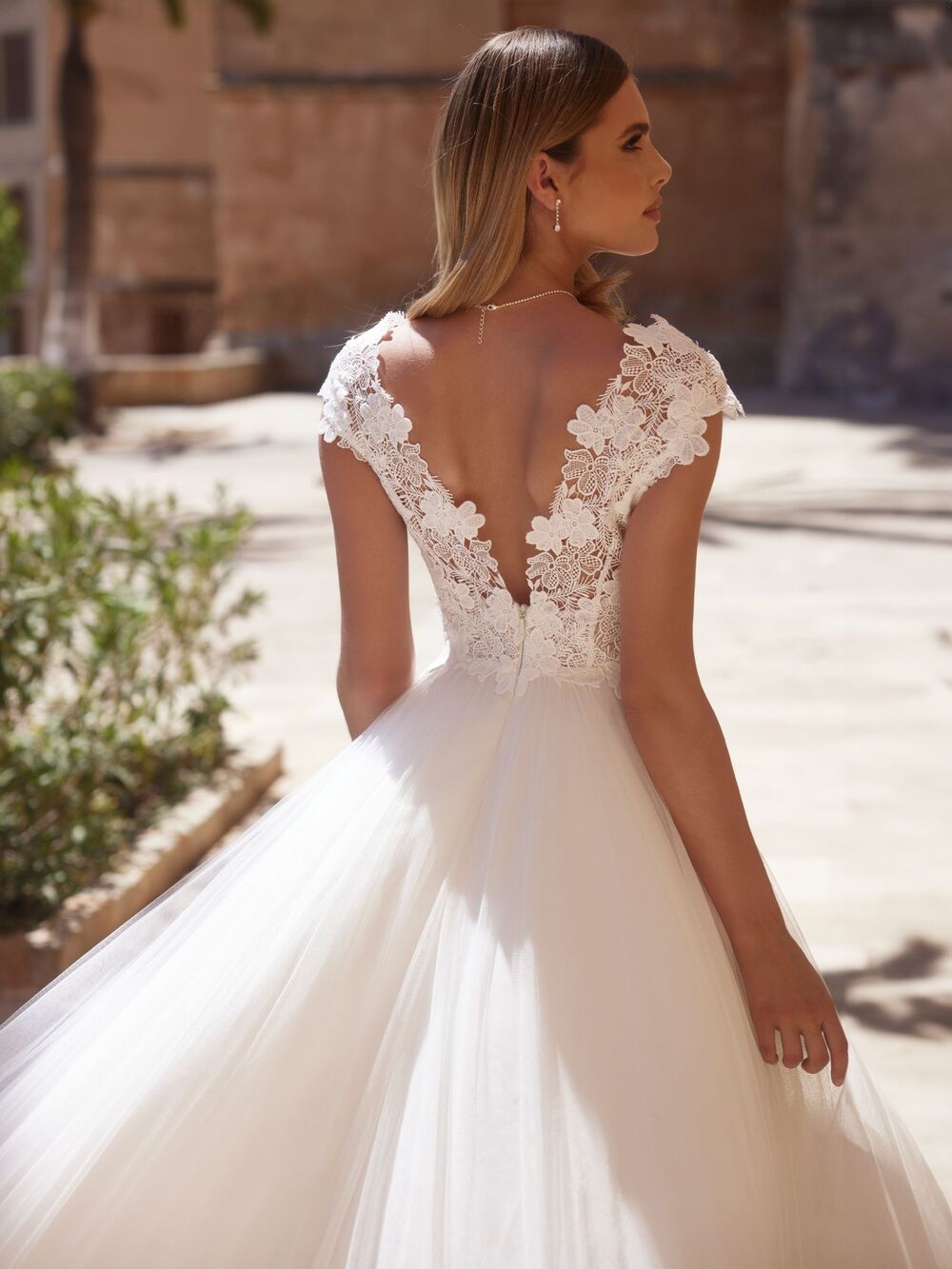 Sansa i A-Line snit fra Bianco Evento - Billede 4