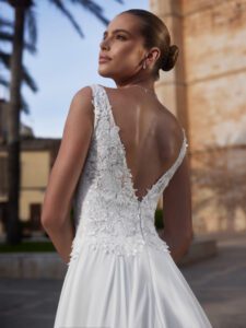Brudekjolen Camelia i A-Line snit fra Bianco Evento - Billede 4
