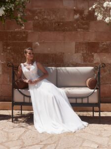 Brudekjolen Camelia i A-Line snit fra Bianco Evento - Billede 5