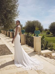 Brudekjolen Gaelle i Fit & Flare snit fra Modeca - Billede 5
