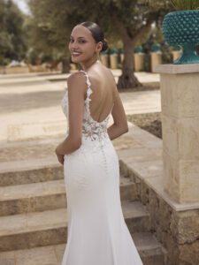 Brudekjolen Gaelle i Fit & Flare snit fra Modeca - Billede 6
