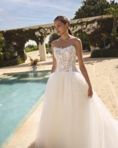Brudekjolen Gilke i Ball Gown snit fra Modeca - Billede 4