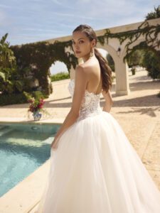 Brudekjolen Gilke i Ball Gown snit fra Modeca - Billede 5