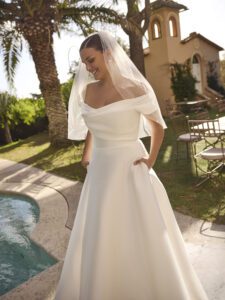 Brudekjolen Jolie i Ball Gown snit fra Modeca - Billede 3