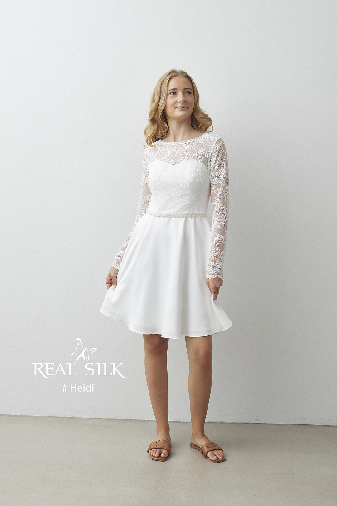 Konfirmationskjole Heidi fra Real Silk - Billede 3