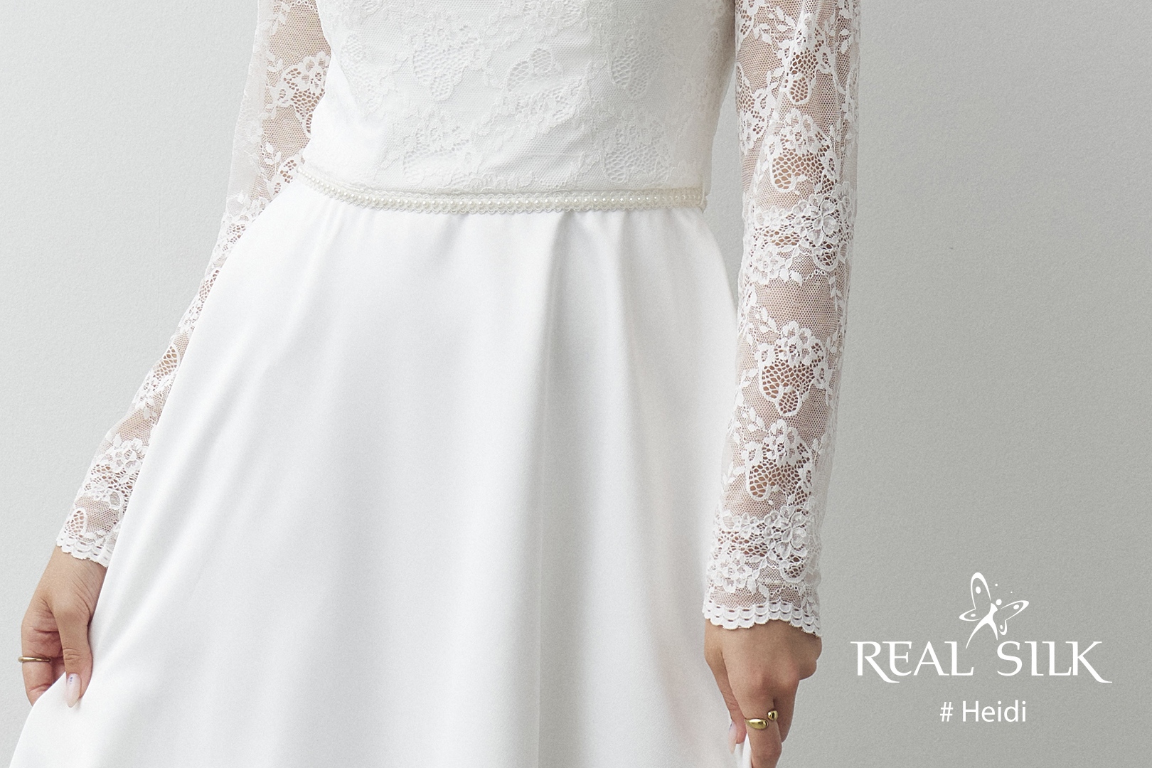Konfirmationskjole Heidi fra Real Silk - Billede 4