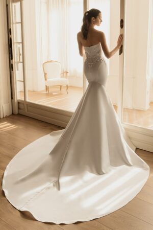 Havara Fit & Flare brudekjole fra Elysee – bagfra