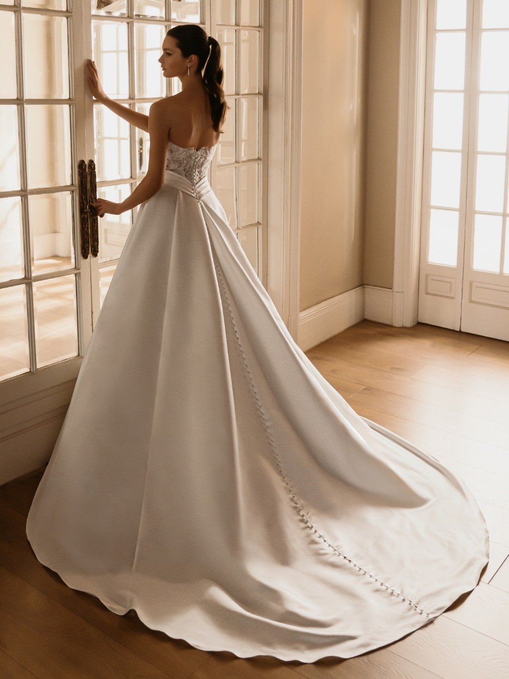 Hermione Ball Gown brudekjole fra Elysee – bagfra