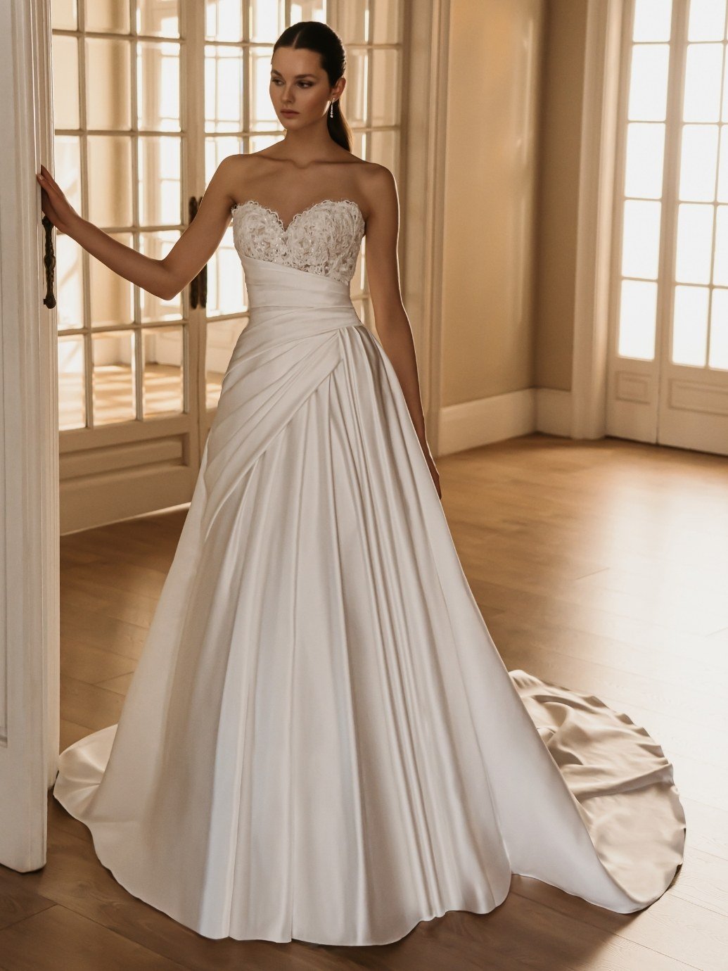 Hermione Ball Gown brudekjole fra Elysee – forfra-2